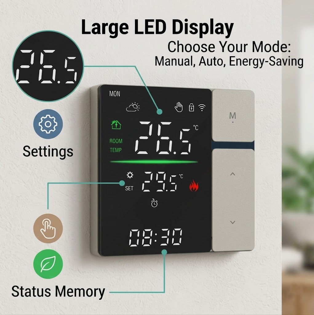 Wall-Mounted Thermostat-SDM5